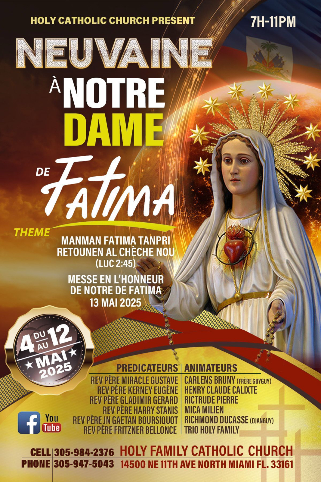 Neuvaine a Notre Dame de Fatima 2025 05 06